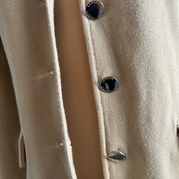 Lauren Ralph Lauren Notch Lapel Long Sleeve Knit Blazer Preppy style clean look - Picture 5 of 6